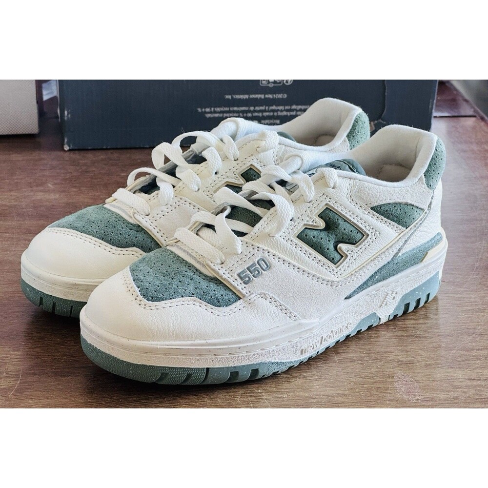 Women's Size 5 - New Balance 550 Sea Salt Dark Juniper W BBW550PE
